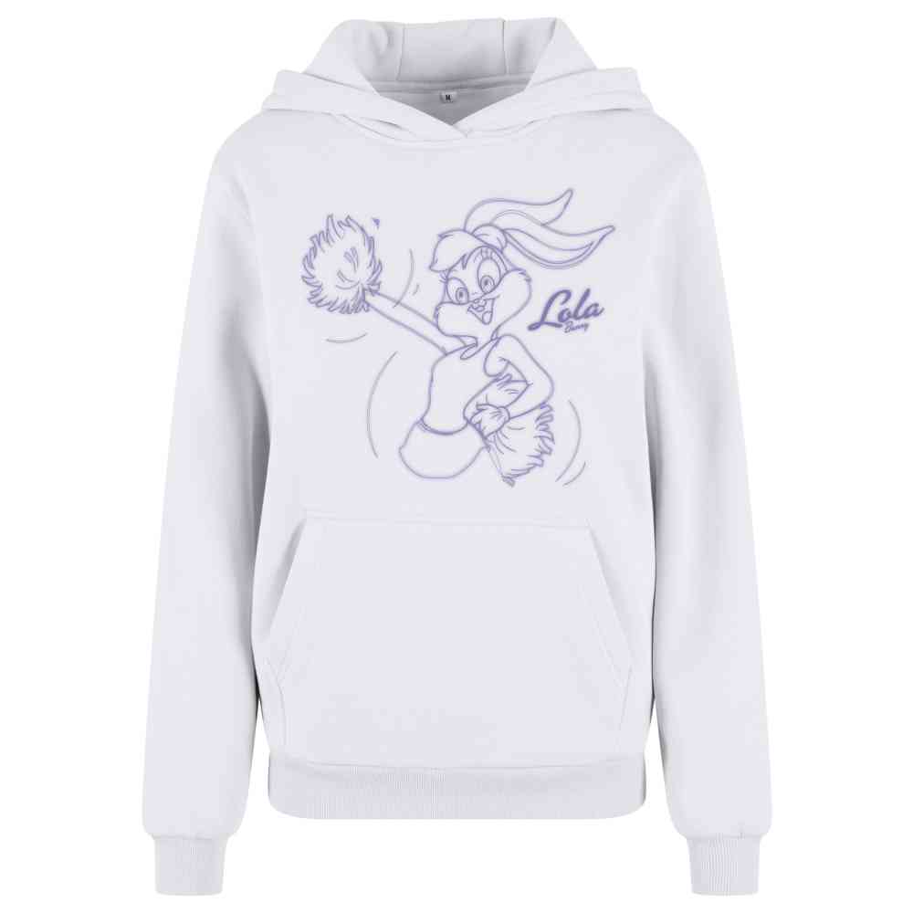 Merchcode Looney Tunes - Lola Bunny Fluffy Sweat à capuche - Blanc